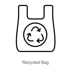 Recycle Bag and recycle icon concept