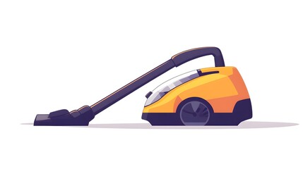 Cartoon Vacuum Cleaner Illustration.