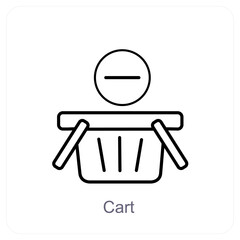 Cart and trolley icon concept