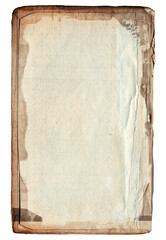 Vintage background of old ancient torn paper texture isolated