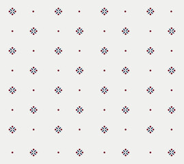 Dots pattern in blue and red colors