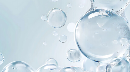 bubble and water