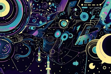 Obraz premium The Dark Photon - Mysterious Particle, Dark Matter Concept, Quantum Physics and Cosmic Mystery 