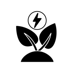 green energy concept line icon. Simple element illustration. green energy concept outline symbol design.