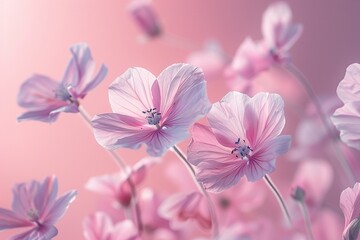 Obraz premium Mystic Petals & Droplets: Enchanted Flora Dancing on Glass,Ethereal Reflections: Wild Blossoms Suspended in Vibrant Raindrops