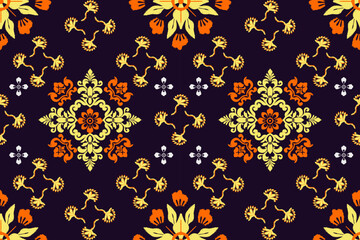 Abtract background Fabric Handmade embroidery pattern ethnic design, abstract American tribal fabric, modern background for rugs, pillowcases, shirts, pants, and more.