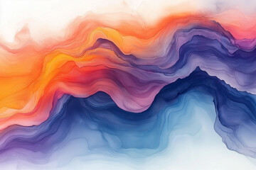 Obraz premium Abstract watercolor painting with soft, flowing colors