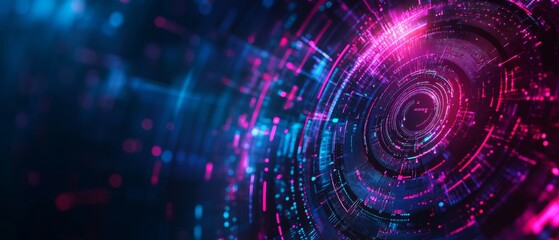 Fototapeta premium Digital Background for Tech, AI, Data, and Audio