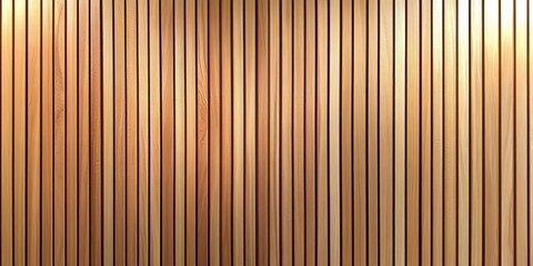 Obraz premium Modern Minimalist Wooden Wall Panels in Warm Evening Light