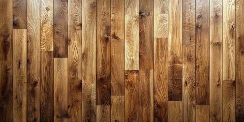 Wooden Panels Texture in Varied Warm Tones with Rustic Wooden Planks in a Vertical Pattern