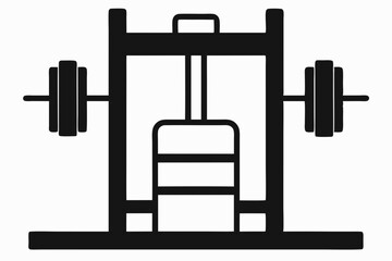 Exerciser vector silhouette illustration  