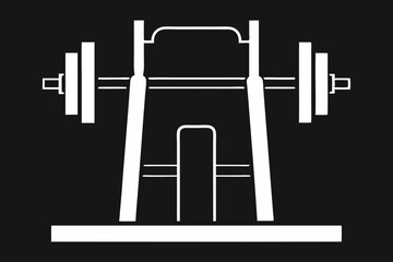 Exerciser vector silhouette illustration  