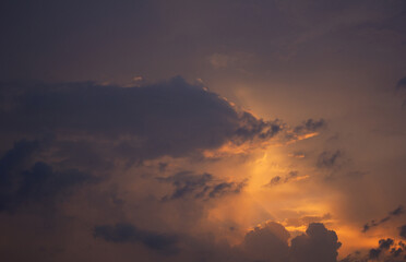 
It’s a dramatic sunset sky.
