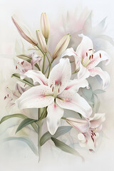 Obraz premium bouquet of lilies