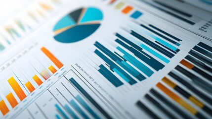 3. **Illustrate a comprehensive chart for the 2025 financial report, showing detailed statistics and data trends for company growth throughout the year. The image should present various data