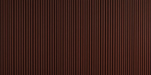 Brown Patterned Metal Shutter with verticals Grooves in Warm Light