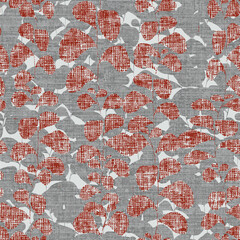 Fototapeta premium Leave stamp seamless pattern. Watercolor leaves seamless vector pattern. Line leaf background.
