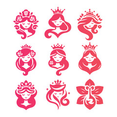 Princess Logo Illustrations