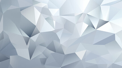 Fototapeta premium Abstract Low-Poly Gray and White 3D Geometric Design Background