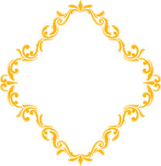 Ornament Vintage Wedding Floral Border