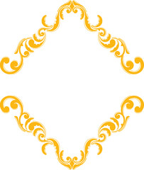 Ornament Vintage Wedding Floral Border