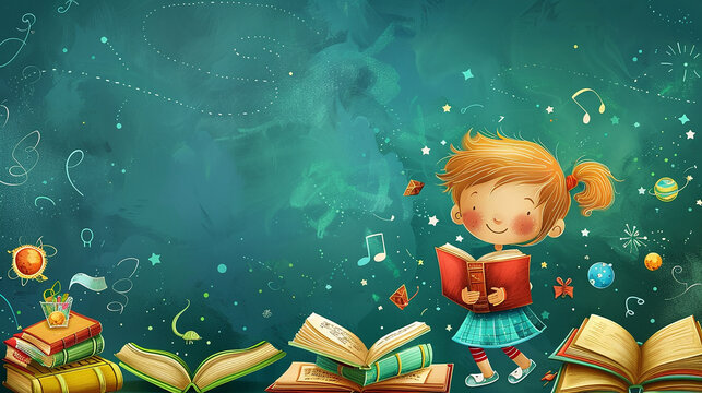amazing baby cartoon education background wonderful