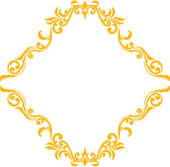 Ornament Vintage Wedding Floral Border