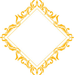 Ornament Vintage Wedding Floral Border