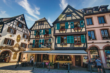 Obraz premium Keyserberg - Medieval town in the Alsace region (Grand Est, France)
