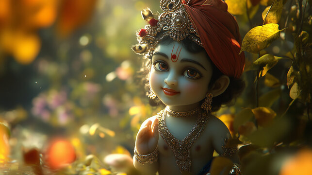 Cute Nandlal Lord Krishan