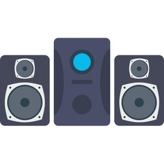 Fototapeta premium Sound System vector icon in flat style 