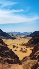 Fototapeta premium A Narrow Pass Through the Desert Mountains