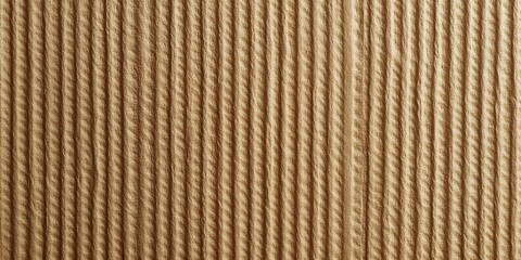 Close-Up of Cardboard Texture with Vertical Lines in a Natural Brown Toned Composition