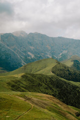 mountainside view in italy seiser alm alpe de susi mountains alps