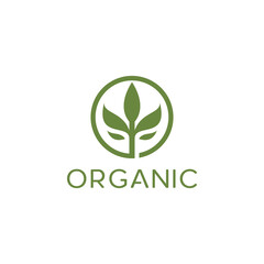 Organic Leaf Logo vector. Growth Leaf Icon