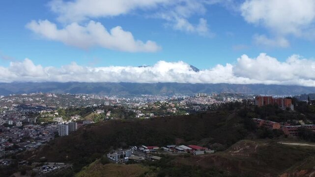 View of the city and mountains of Caracas, Venezuela, South America