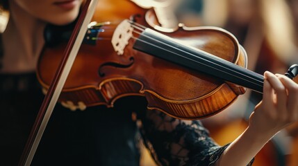 Violinist in Close-Up