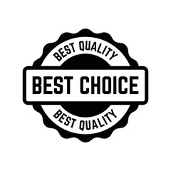 Set of best choice stamp, label, or logo. Vector illustration for web design