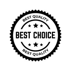 Set of best choice stamp, label, or logo. Vector illustration for web design