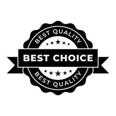 Set of best choice stamp, label, or logo. Vector illustration for web design