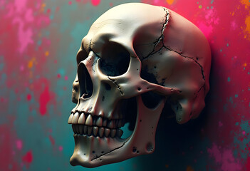 Skull background for Halloween and DiadeMuertos festival for multi purpose