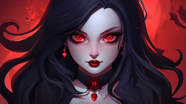 Vampire Girl VTuber: Preset for VTube Studio & Streaming
