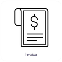 Invoice and bill icon concept