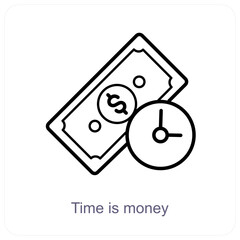 Time Is Money icon concept