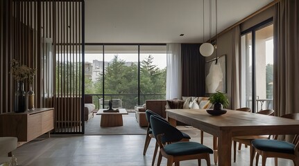 Fototapeta premium AI Generated Image of Modern Living Room