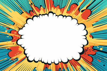 Abstract blank comic page zoom background vector illustration