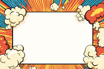 Abstract blank comic page zoom background vector illustration