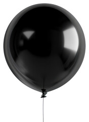 Obraz premium PNG Black balloon on white background