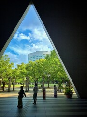 people walking in the park