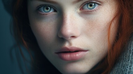 Fototapeta premium Close-up of a beautiful woman's face